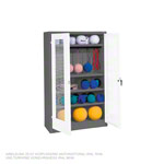 Geräteschrank Typ II mit Lochblech-Flügeltüren, H x B x T 195 x 120 x 50 cm