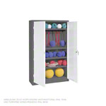 Geräteschrank Typ II mit Vollblech-Flügeltüren, H x B x T 195 x 120 x 50 cm