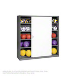 Geräteschrank Typ IV mit Vollblech-Schiebetüren, HxBxT 195x190x60 cm