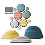 Gonge Hügelkuppen-Set Nordic + Taktile Scheiben-Set Nordic, 13-tlg.