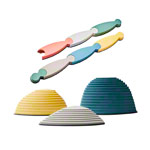 Gonge Hügelkuppen und Balance Weg Nordic, Set 3 Hügelkuppen + 7 Balanceweg