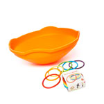 Gonge Koordinationsset, 7-tlg. Mini Top Spielkreisel, Activity Rings