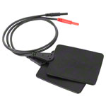 Gummi-Elektroden f�r Elektrotherapieger�te, LxB 6x8 cm, 2 St�ck