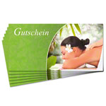 Gutschein Wellness, 25 Stck, DIN lang