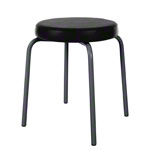 Gymnastikhocker Standard mit Komfort-Polster, � 36 cm, Gestellfarbe anthrazit