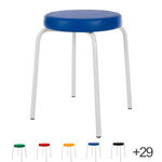 Gymnastikhocker Standard mit Komfort-Polster, Ø 36 cm, Gestellfarbe weiß