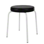 Gymnastikhocker Standard mit Komfort-Polster, � 36 cm, Gestellfarbe wei�