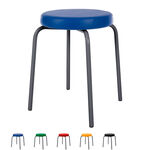 Gymnastikhocker Standard mit Komfort-Polster,  38 cm, Gestellfarbe anthrazit