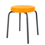 Gymnastikhocker Standard mit Komfort-Polster,  38 cm, Gestellfarbe anthrazit