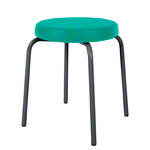 Gymnastikhocker Standard mit Komfort-Polster,  38 cm, Gestellfarbe anthrazit