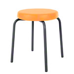 Gymnastikhocker Standard mit Komfort-Polster,  38 cm, Gestellfarbe anthrazit