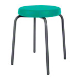 Gymnastikhocker Standard mit Komfort-Polster,  38 cm, Gestellfarbe anthrazit