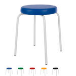 Gymnastikhocker Standard mit Komfort-Polster,  38 cm, Gestellfarbe wei