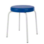 Gymnastikhocker Standard mit Komfort-Polster,  38 cm, Gestellfarbe wei