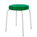 Gymnastikhocker Standard mit Komfort-Polster,  38 cm, Gestellfarbe wei