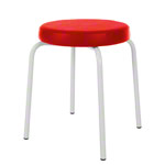 Gymnastikhocker Standard mit Komfort-Polster,  38 cm, Gestellfarbe wei