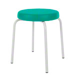 Gymnastikhocker Standard mit Komfort-Polster,  38 cm, Gestellfarbe wei