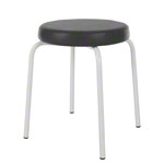 Gymnastikhocker Standard mit Komfort-Polster,  38 cm, Gestellfarbe wei