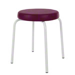 Gymnastikhocker Standard mit Komfort-Polster,  38 cm, Gestellfarbe wei