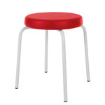 Gymnastikhocker Standard mit Komfort-Polster,  38 cm, Gestellfarbe wei