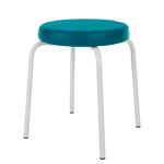 Gymnastikhocker Standard mit Komfort-Polster,  38 cm, Gestellfarbe wei