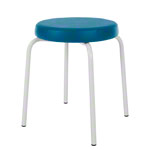 Gymnastikhocker Standard mit Komfort-Polster,  38 cm, Gestellfarbe wei