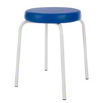 Gymnastikhocker Standard mit Komfort-Polster,  38 cm, Gestellfarbe wei