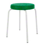 Gymnastikhocker Standard mit Komfort-Polster,  38 cm, Gestellfarbe wei