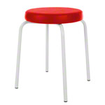 Gymnastikhocker Standard mit Komfort-Polster,  38 cm, Gestellfarbe wei