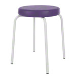 Gymnastikhocker Standard mit Komfort-Polster,  38 cm, Gestellfarbe wei