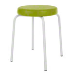 Gymnastikhocker Standard mit Komfort-Polster,  38 cm, Gestellfarbe wei