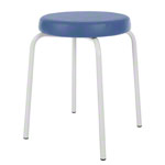 Gymnastikhocker Standard mit Komfort-Polster,  38 cm, Gestellfarbe wei