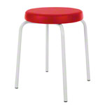 Gymnastikhocker Standard mit Komfort-Polster,  38 cm, Gestellfarbe wei