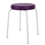 Gymnastikhocker Standard mit Komfort-Polster,  38 cm, Gestellfarbe wei