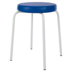Gymnastikhocker Standard mit Komfort-Polster,  38 cm, Gestellfarbe wei