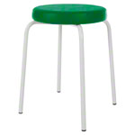 Gymnastikhocker Standard mit Komfort-Polster,  38 cm, Gestellfarbe wei
