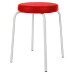 Gymnastikhocker Standard mit Komfort-Polster,  38 cm, Gestellfarbe wei