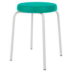 Gymnastikhocker Standard mit Komfort-Polster,  38 cm, Gestellfarbe wei