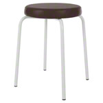 Gymnastikhocker Standard mit Komfort-Polster,  38 cm, Gestellfarbe wei