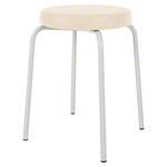 Gymnastikhocker Standard mit Komfort-Polster,  38 cm, Gestellfarbe wei