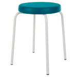Gymnastikhocker Standard mit Komfort-Polster,  38 cm, Gestellfarbe wei