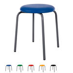 Gymnastikhocker Standard mit Polster,  38 cm, Gestellfarbe anthrazit