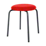 Gymnastikhocker Standard mit Polster,  38 cm, Gestellfarbe anthrazit