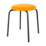 Gymnastikhocker Standard mit Polster,  38 cm, Gestellfarbe anthrazit