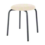 Gymnastikhocker Standard mit Polster,  38 cm, Gestellfarbe anthrazit