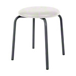 Gymnastikhocker Standard mit Polster,  38 cm, Gestellfarbe anthrazit
