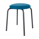Gymnastikhocker Standard mit Polster,  38 cm, Gestellfarbe anthrazit