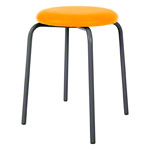Gymnastikhocker Standard mit Polster,  38 cm, Gestellfarbe anthrazit
