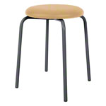 Gymnastikhocker Standard mit Polster,  38 cm, Gestellfarbe anthrazit