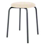 Gymnastikhocker Standard mit Polster,  38 cm, Gestellfarbe anthrazit